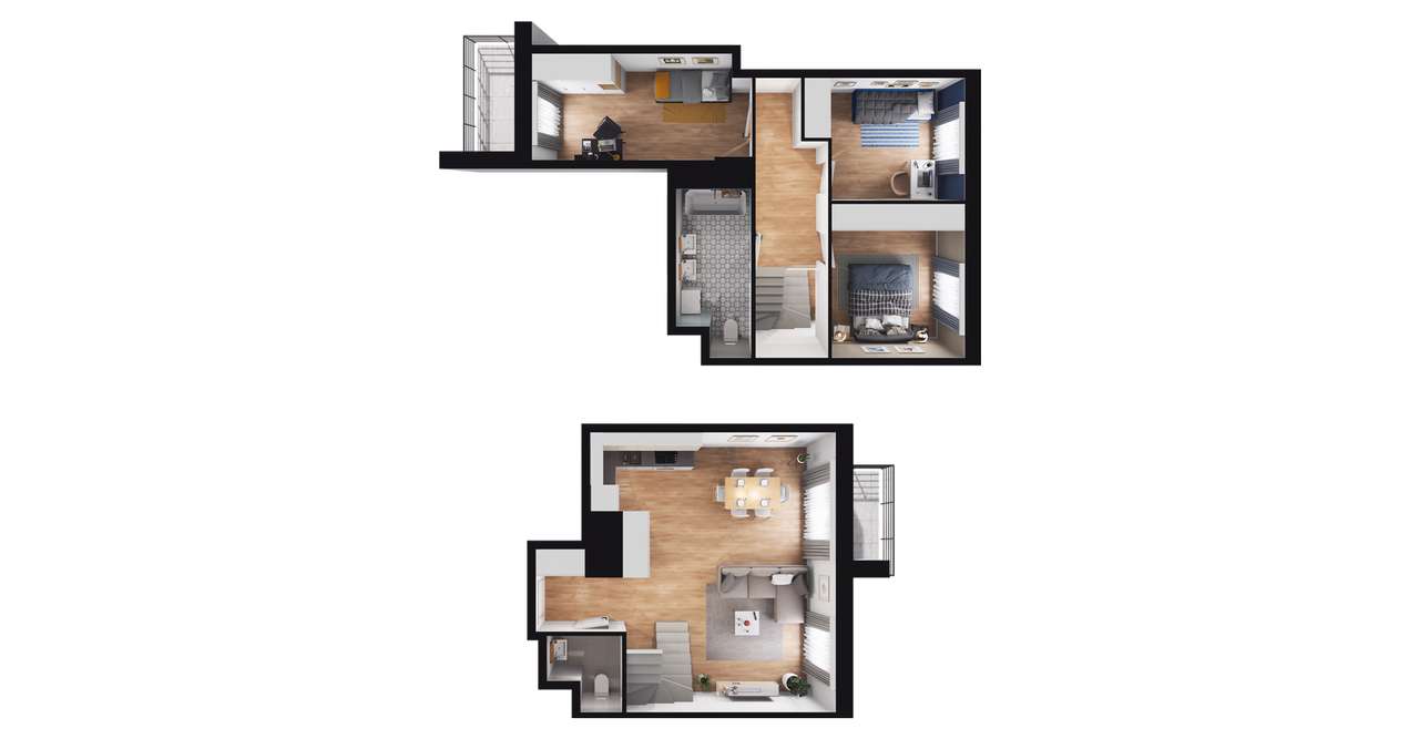 4-pokojowe mieszkanie 86m2 + taras Bez Pośredników - Pełny obrazek: 2/8