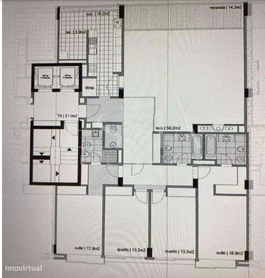 T4 Varanda Vistas Mar Matosinhos Sul | T4 Perto da Praia-22