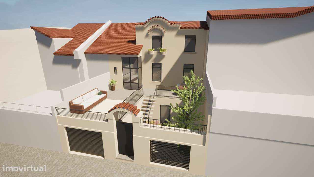 Moradia T3 p/ recuperar no centro histórico Rua Serpa Pinto no Porto. - Grande imagem: 4/23