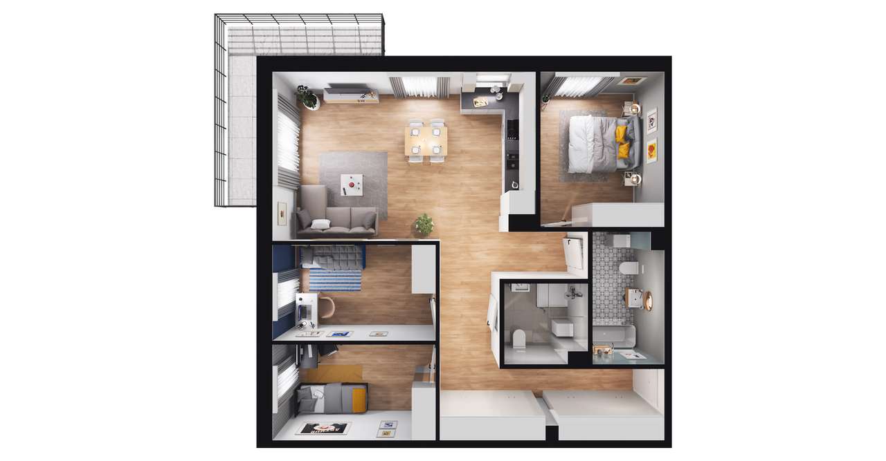 Apartamenty Balonowa  | mieszkanie 4-pok. | 18 - Pełny obrazek: 3/9