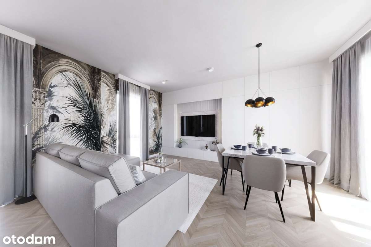 Elegancki apartament 3 pokoje z ogrodem, 2 miejsca postojowe - Pełny obrazek: 3/8