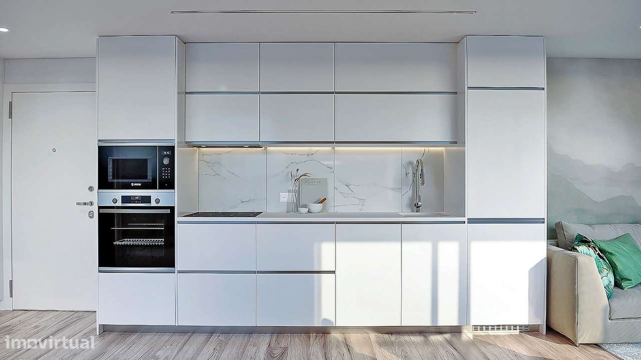 Apartamento T2 com varanda em Canidelo. - Grande imagem: 3/18