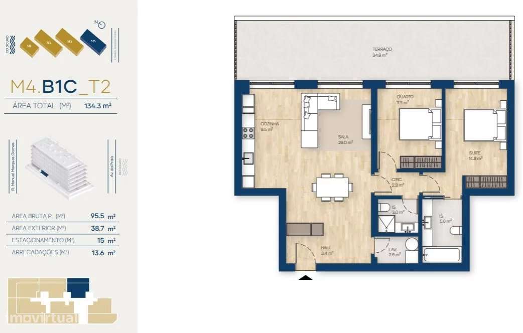Apartamento T2 | Canidelo, V.N.Gaia - Grande imagem: 2/40
