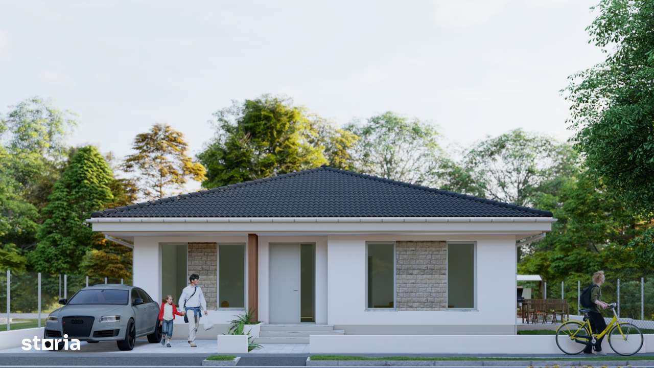 Casă nouă de vânzare –plan parter – Cartier Grigorescu, Oradea - Imagine principală: 4/8