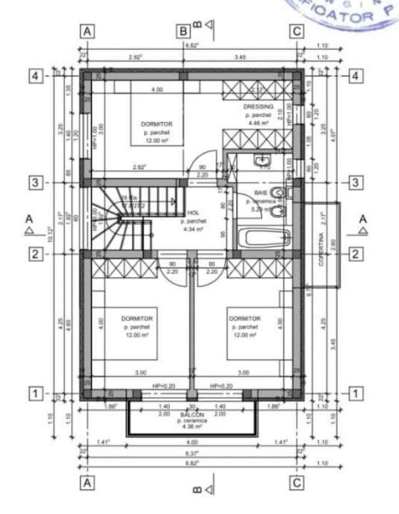 Casa individuala cu patru camere, teren 300mp, Primaverii, Sanpetru-9