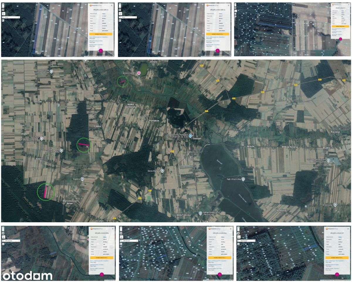 6 działek - Grunty orne -  Lasy - łąki-7