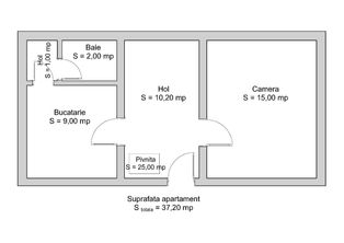 Apartament 1 camera, 37 mp utili, renovat, mobilat, zona Ultracentrala