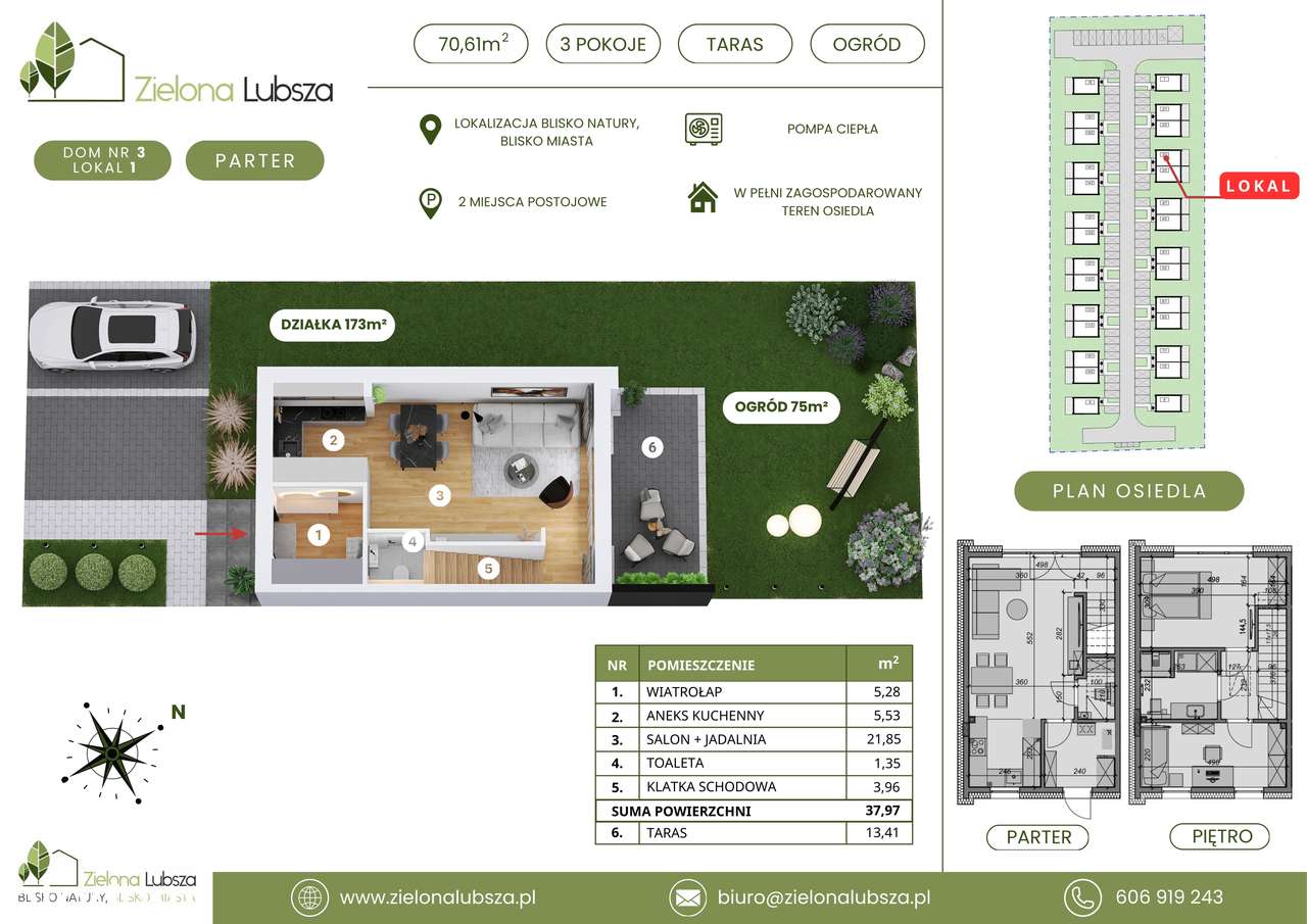 Domek w cenie mieszkania  70 m2 na osiedlu pod lasem-18