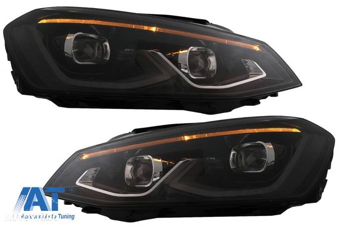 Faruri LED compatibil cu VW Golf 7 VII (2012-2017) conversie Golf 8 Look - 4