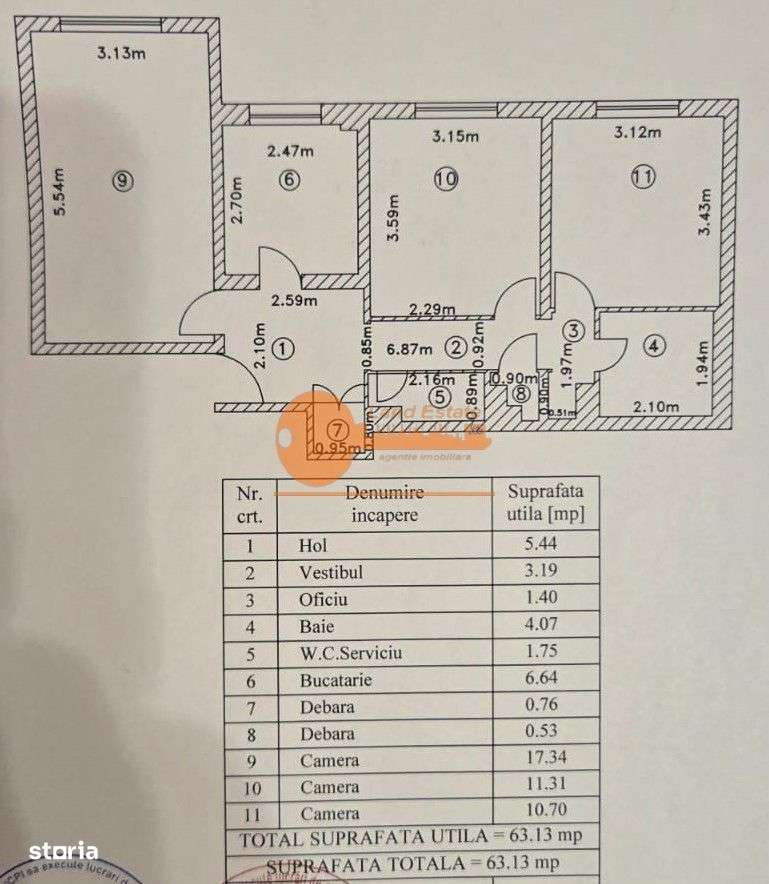 Apartament 3 camere decomandat – Șoseaua Olteniței-10