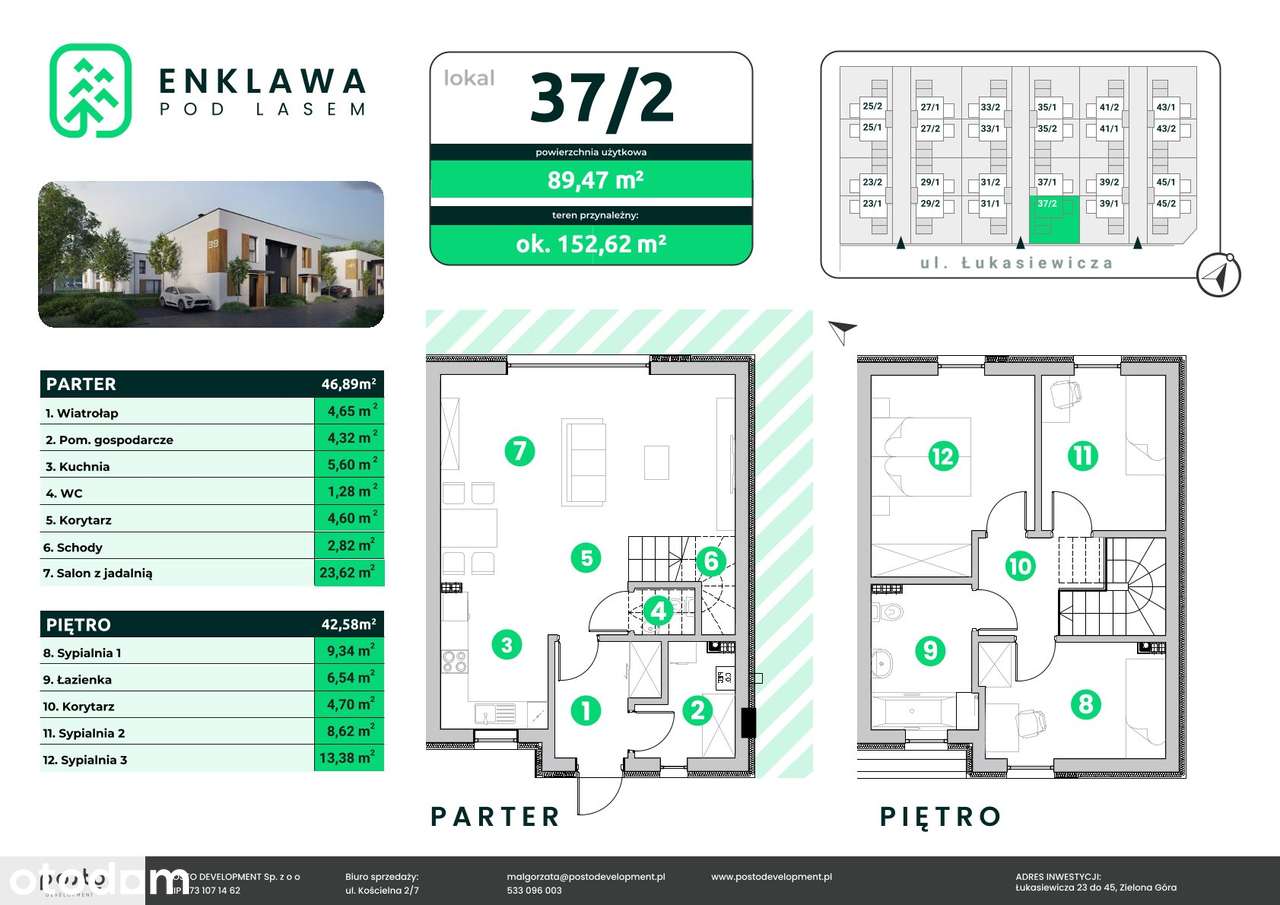 Jędrzychów, Dom 37/2 z ogrodem, 4 pokoje - Pełny obrazek: 2/9