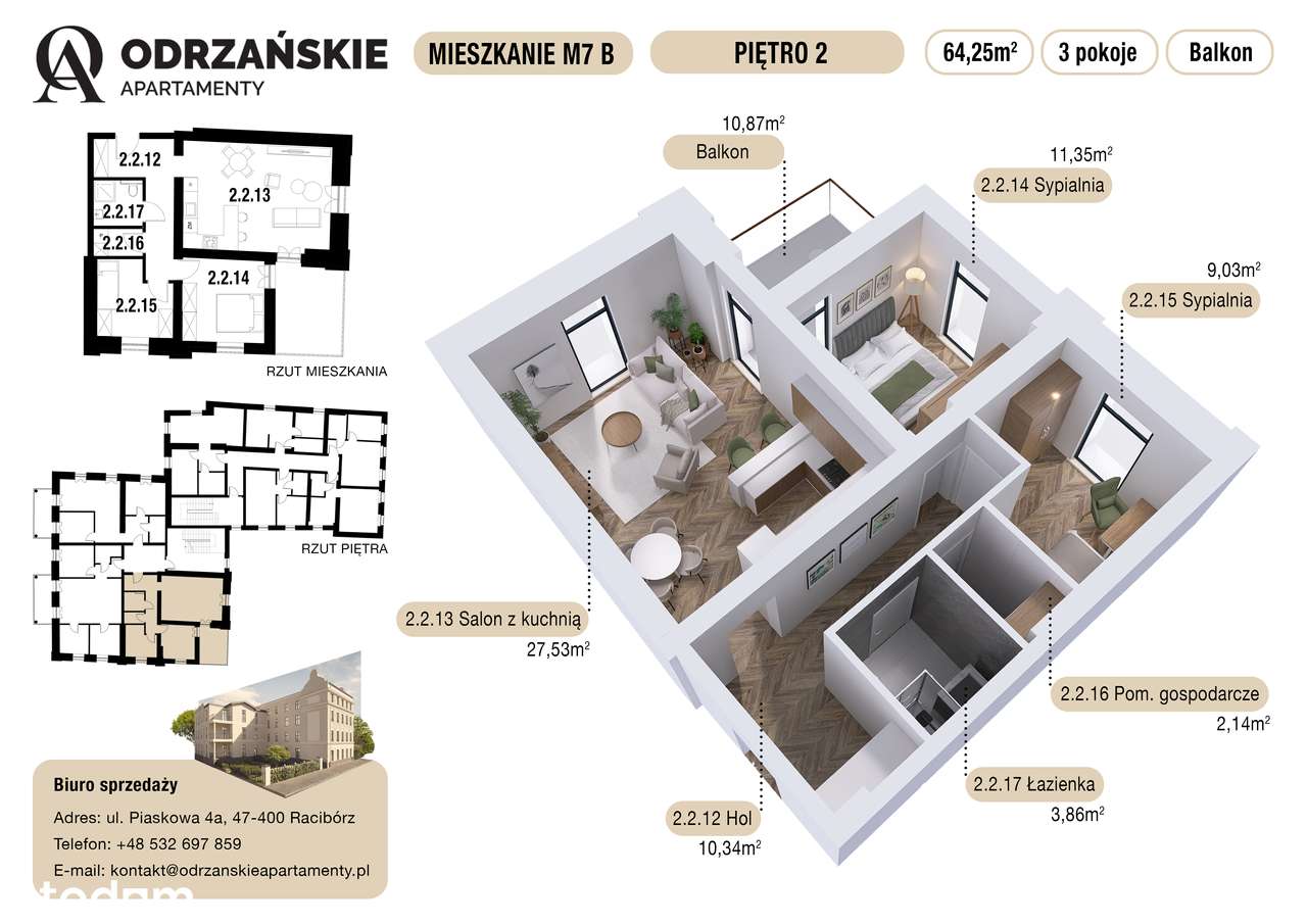 W cenie mieszkania garaż i komórka lokatorska - Pełny obrazek: 1/7