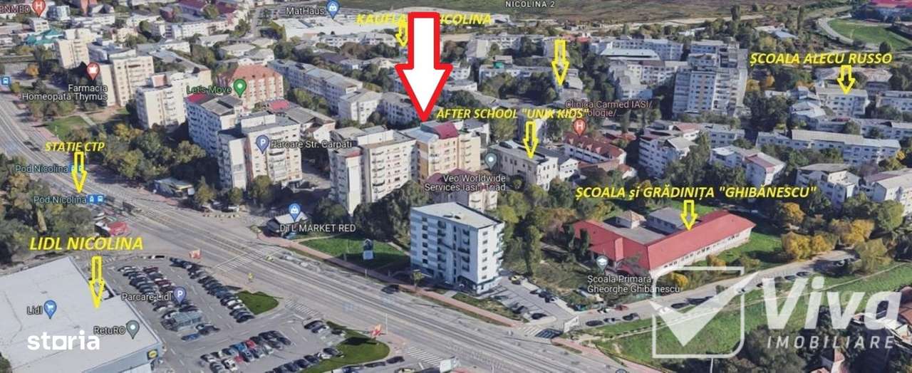 LIDL Nicolina – 3 CD, 70mp, 2băi – Str. Frumoasa – 2 min stație CTP - Imagine principală: 1/10