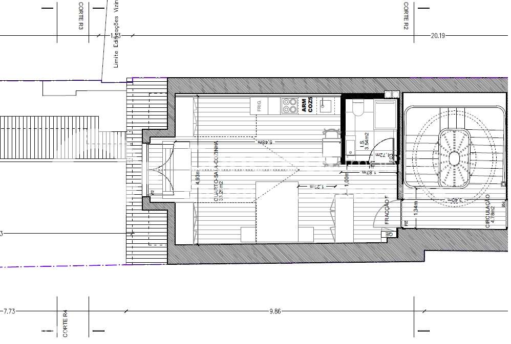 Apartamento T0 novo, mobilado e equipado no centro histórico de Braga-13