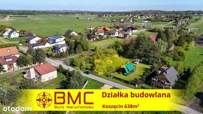 Działka budowlana 638m2 Koszęcin