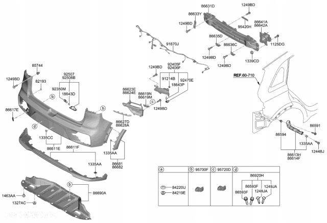 OSŁONA WZMOCNIENIE ZDERZAKA KIA NIRO 86690-Q4000 - 8