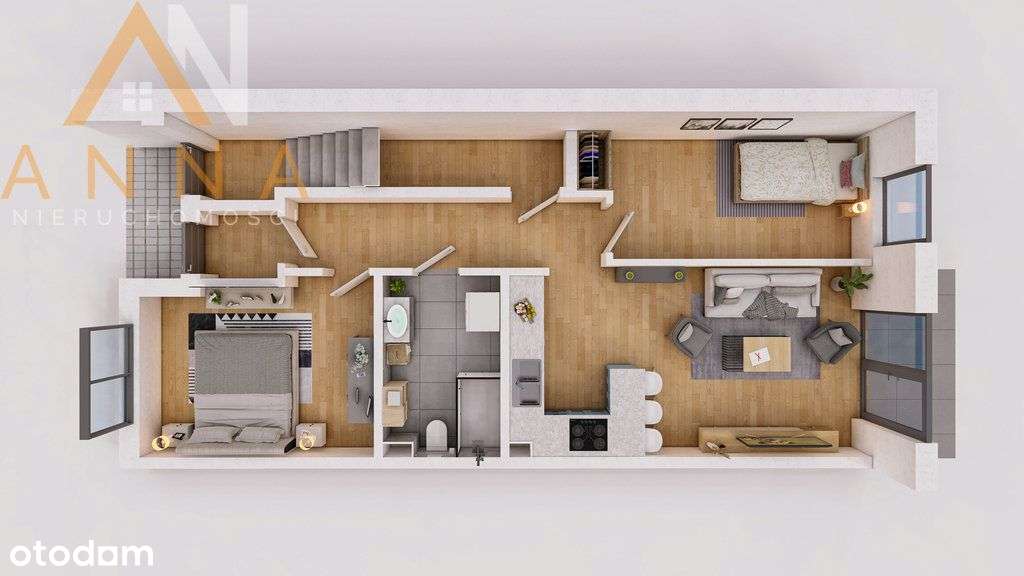 Apartament z dużym ogródkiem, 3 pokoje, stan deweloperski, Solno-11