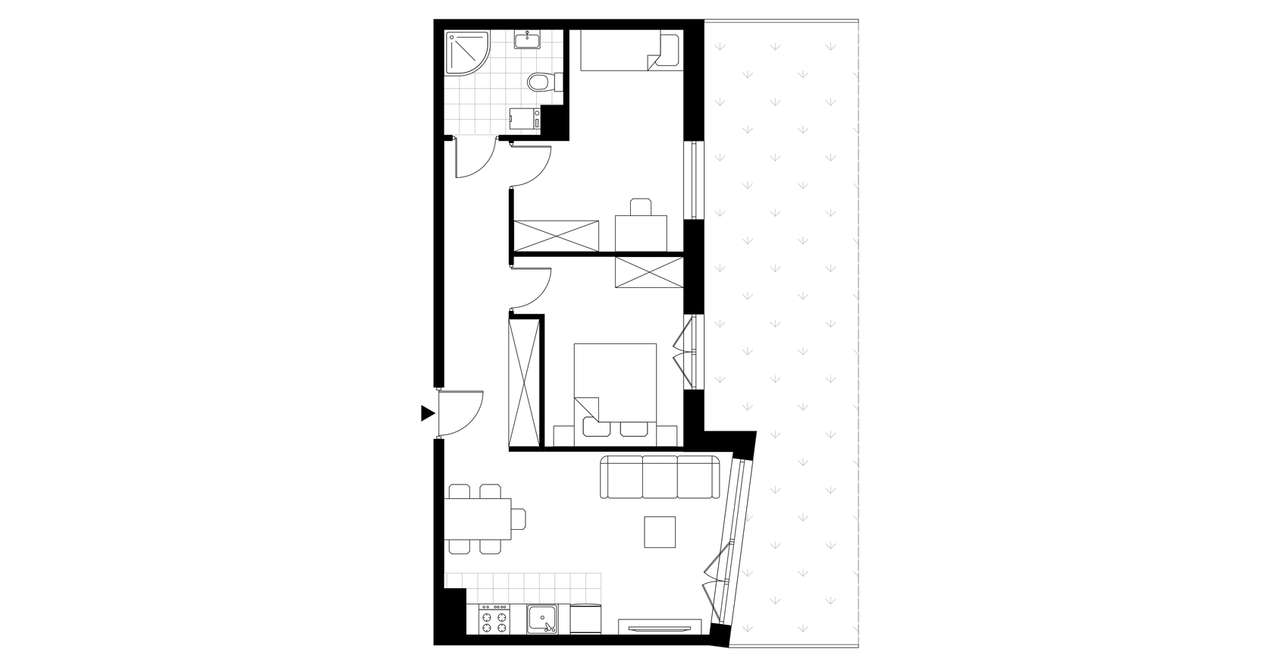 3-pokojowe mieszkanie 52m2 + ogródek Bez Prowizji - Pełny obrazek: 3/8