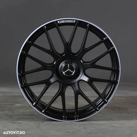 Jante Mercedes 19 AMG Negru lucios R19 W222 W221 W212 W204 anvelope vara/iarna 245-40-19-275-35-19 - 5