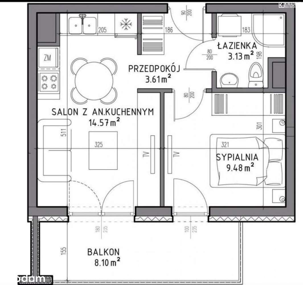 Wyjątkowa okazja! Nowe, nigdy niezamieszkałe 2-pok - Pełny obrazek: 4/4