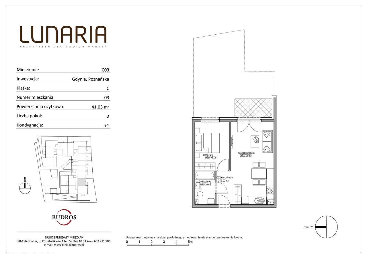 2-pokojowe mieszkanie 41m2 + ogródek Bez Prowizji - Pełny obrazek: 2/9
