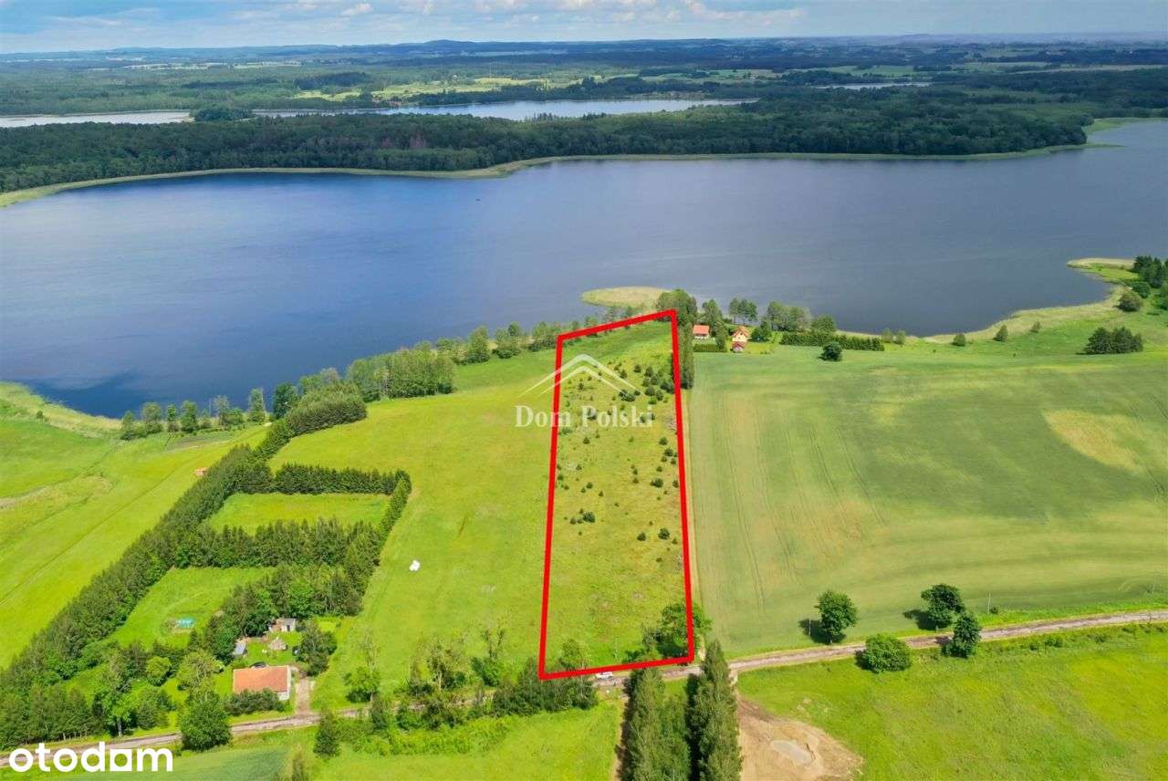 Borki 2,24 ha, linia brzegowa jezioro Łaźno - Pełny obrazek: 4/13