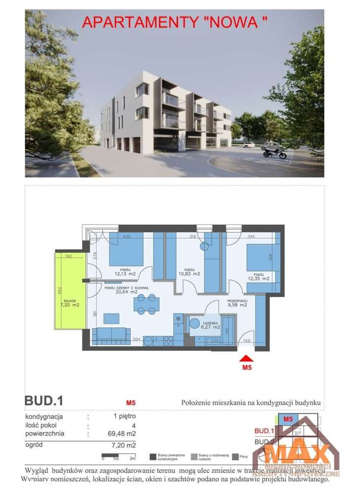 Apartament 4 Pokoje Tychy Żwaków-0