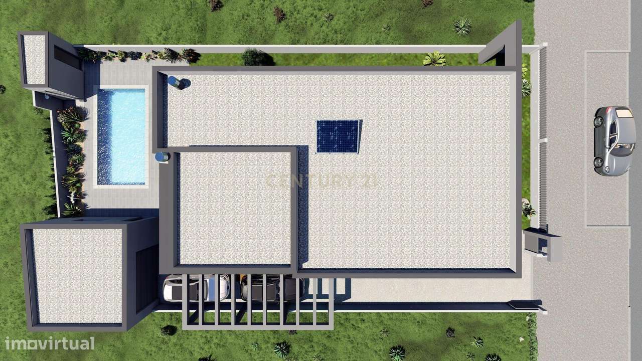 Moradia T5 nova, a estrear, com piscina de água salgada em Azeitão - Grande imagem: 5/26