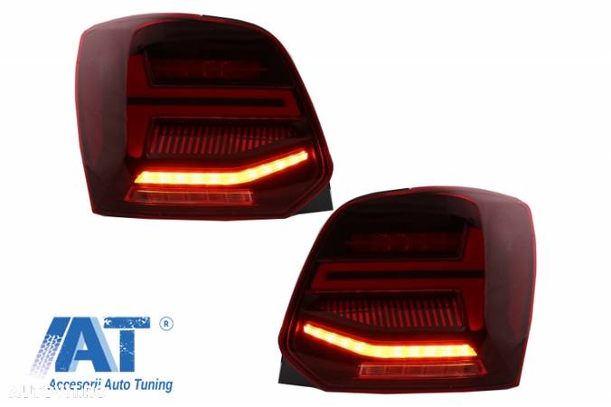 Stopuri Full LED compatibil cu VW POLO 6R 6C 61 (2011-2017) Semnal Dinamic Led Vento Look - 3