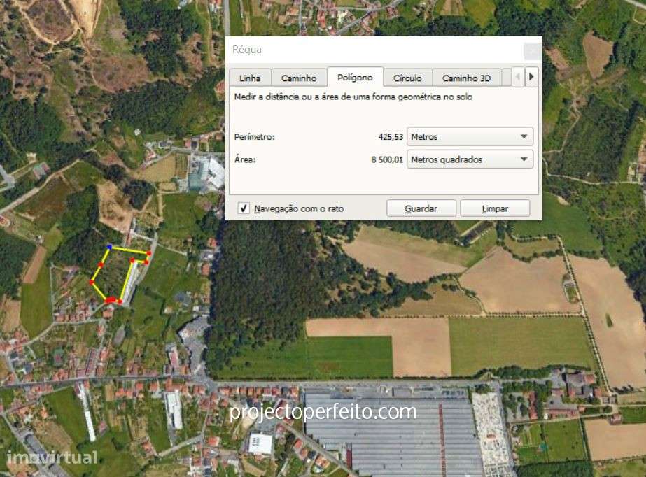 Terreno Para Construção  Venda em Grijó e Sermonde,Vila Nova de Gaia - Grande imagem: 2/4