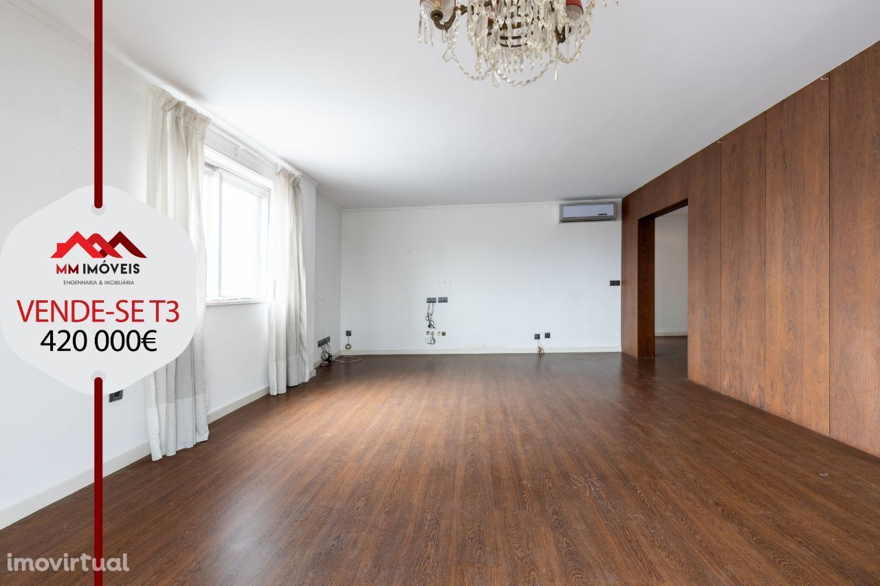 Apartamento T3 | Av. Antunes Guimarães | Varanda | Garagem | Arrumo