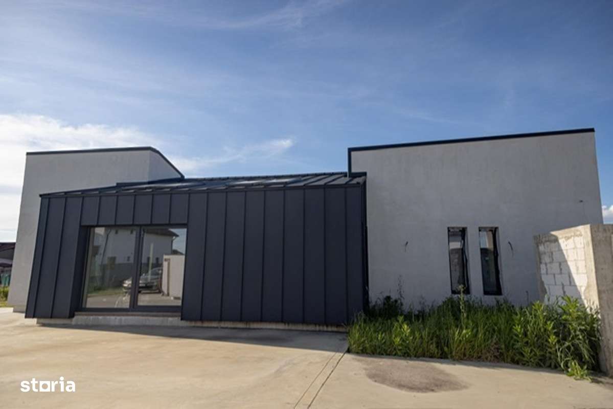 MOCIRA casa pe 1 nivel semifinisata 130mp utili cu teren 5.5ari!-11