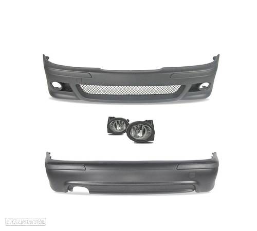 KIT CARROCERIA BMW E39 95-03 LOOK M5 PARACHOQUES DIANTEIRO + TRASEIRO + FARÓIS DE NEBLINA - 2