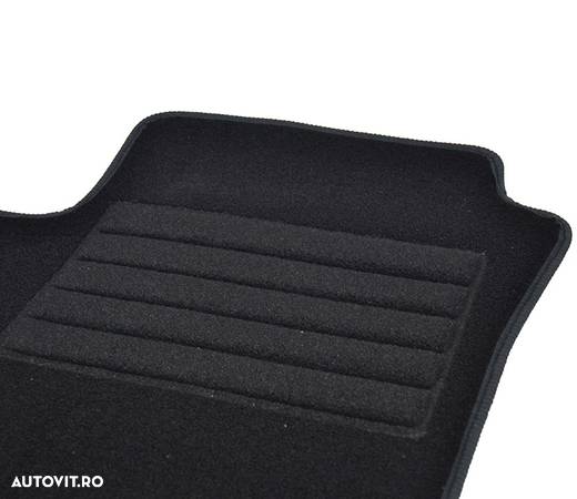 Covorase mocheta Skoda Vw Up! Skoda Citigo Seat MII 2012- Negru, set de 4 bucati - 2