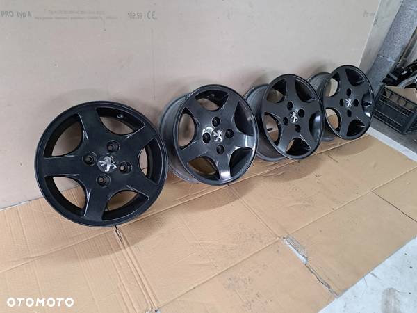 Alufelgi Peugeot Citroen 14 cali 4x108 Oryginalne Czarne - 8