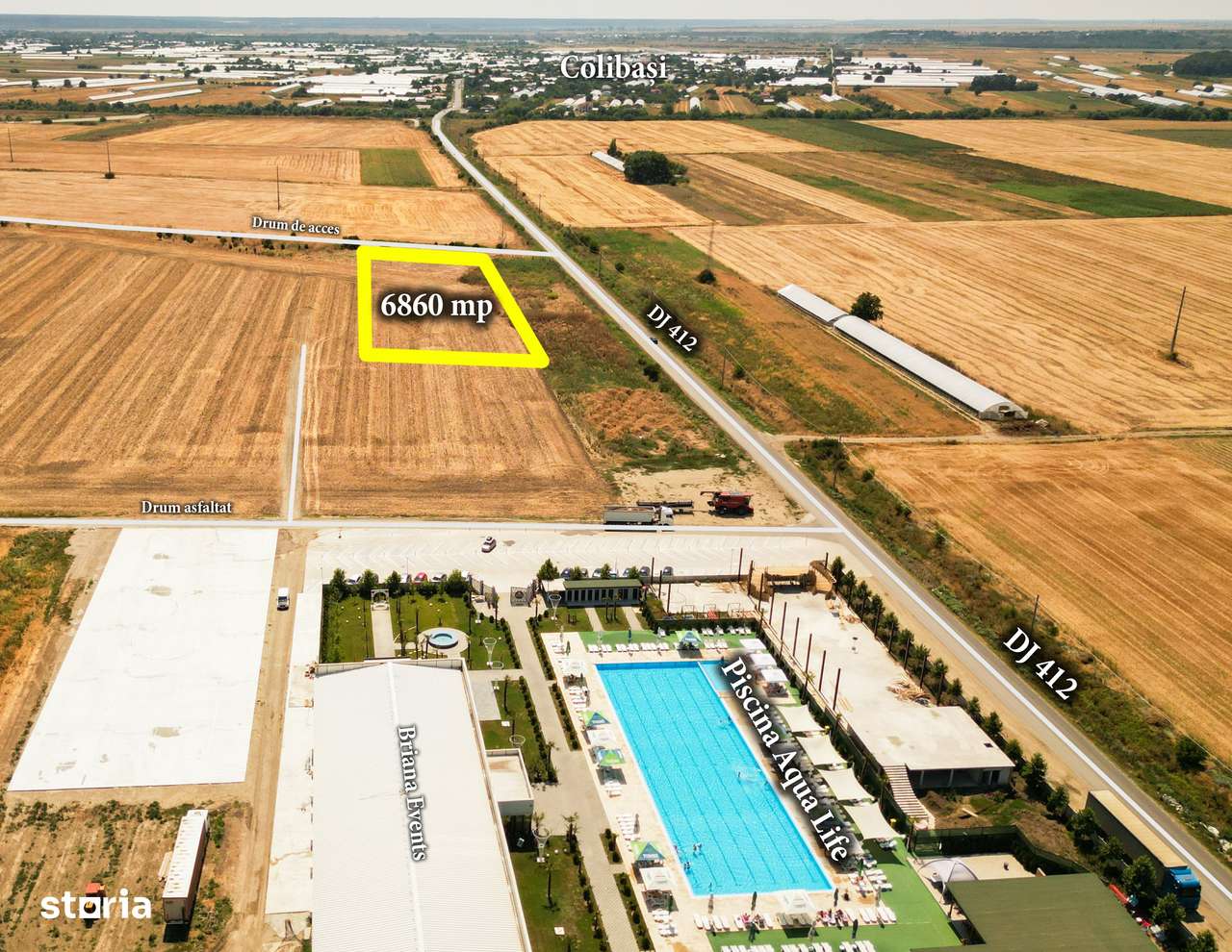 Teren intravilan 6860 mp Dobreni - Vidra - Berceni la 14 km de metrou - Imagine principală: 2/4