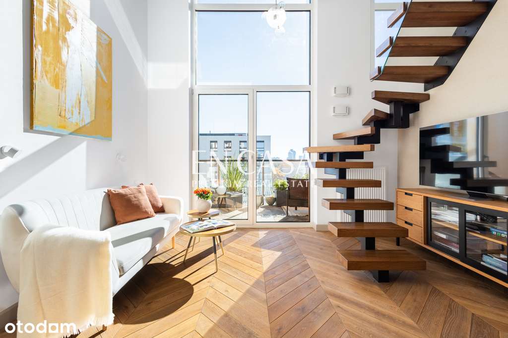 Piękne, dwupoziomowe mieszkanie, ostatnie piętro - Pełny obrazek: 2/19