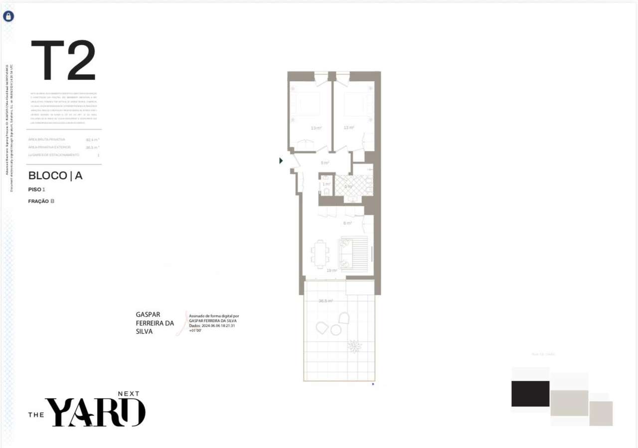 Apartamento T2 novo com varanda - THE YARD NEXT, V.N.GAIA-24