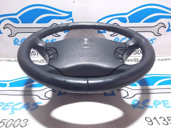 VOLANTE GUIADOR COMPLETO MERCEDES BENZ CLASS S W220 A2204600503 2204600503 CL W215 PELE AIRBAG COMANDOS MULTIFUNÇÕES CONTROLO - 6