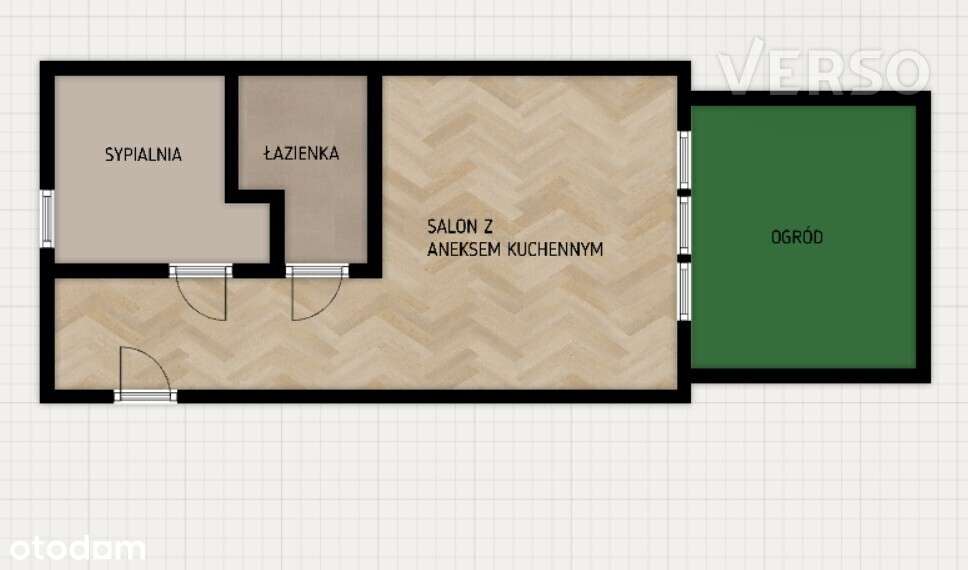 Mieszkanie z ogródkiem - Mglista MP + KM-15