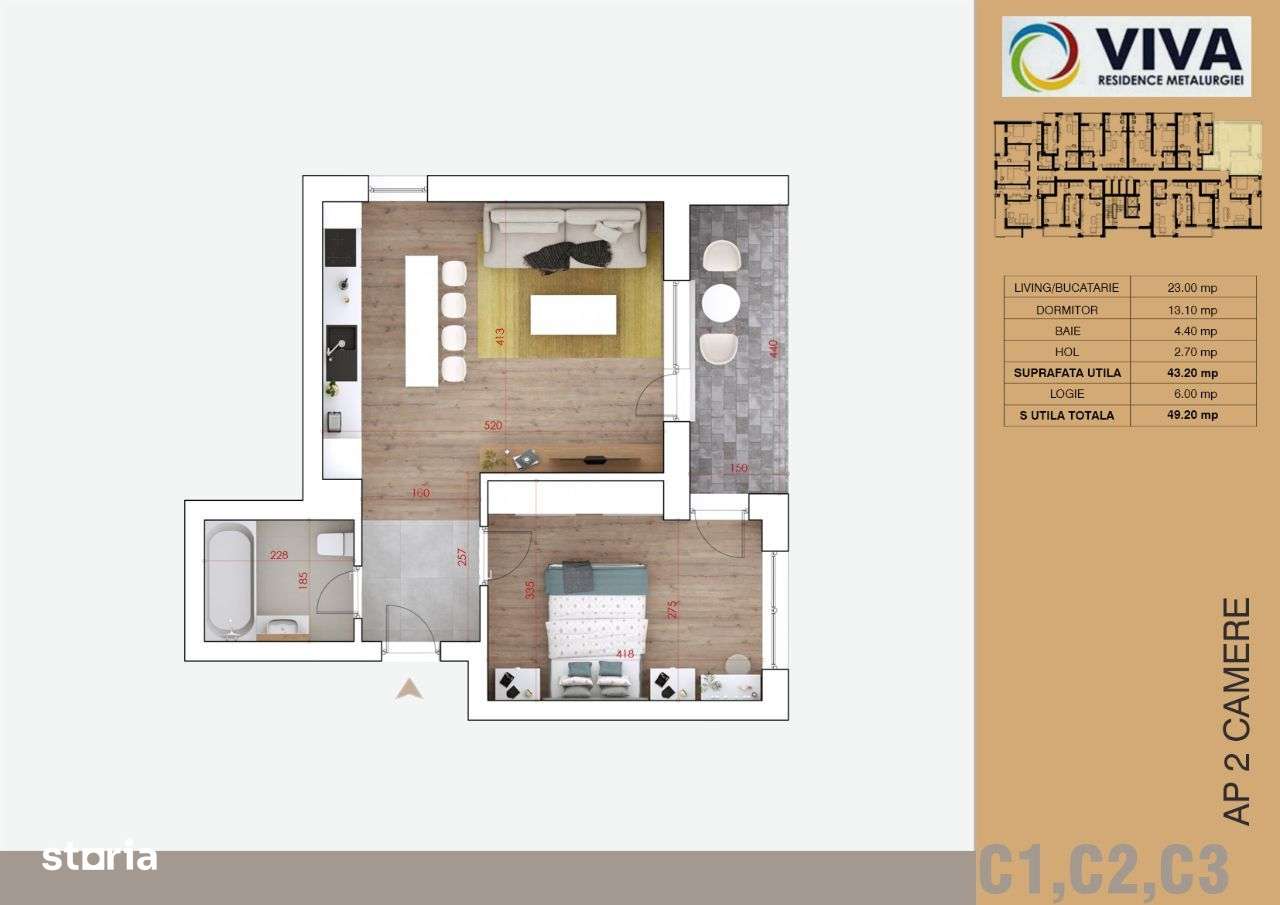 Apartament modern cu un dormitor, metrou Aparatorii Patriei, Sector 4 - Imagine principală: 5/25