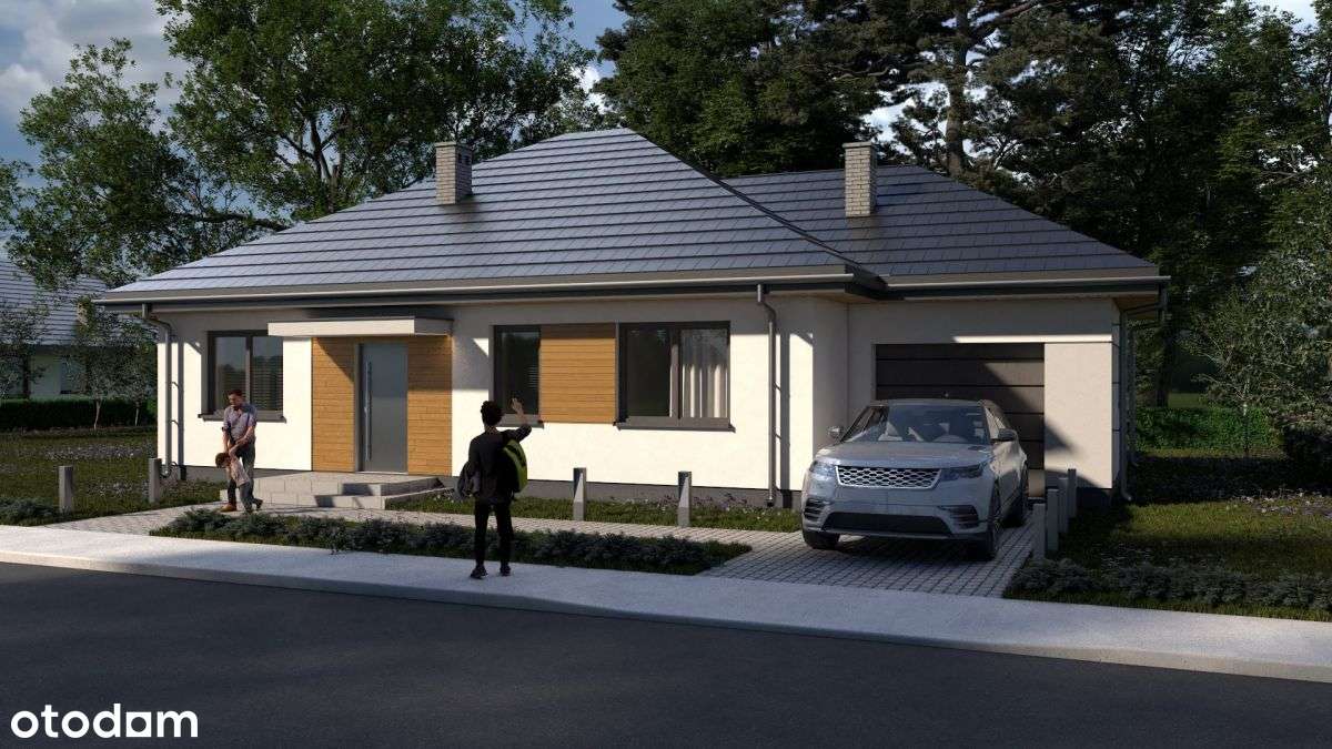 Wolnostojące z garażem z dużym ogrodem! - Pełny obrazek: 1/9