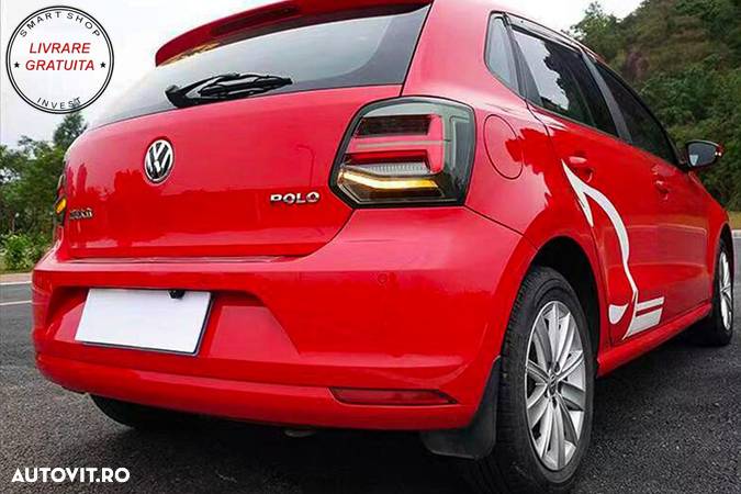 Stopuri Full LED VW POLO 6R 6C 61 (2011-2017) Semnal Dinamic Vento Look Fumuriu- livrare gratuita - 18