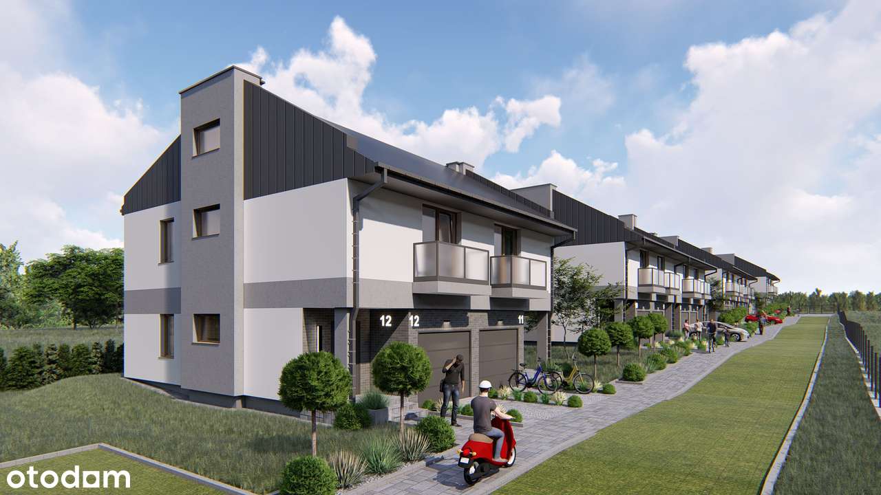 Nowoczesny segment z ogródkiem i garażem | Modrzewiowa Park | Masłów-6