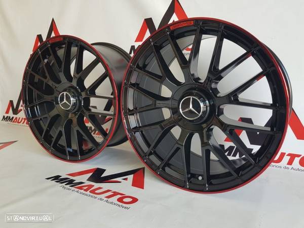 Jantes Mercedes C63S Black Red 19 - 2