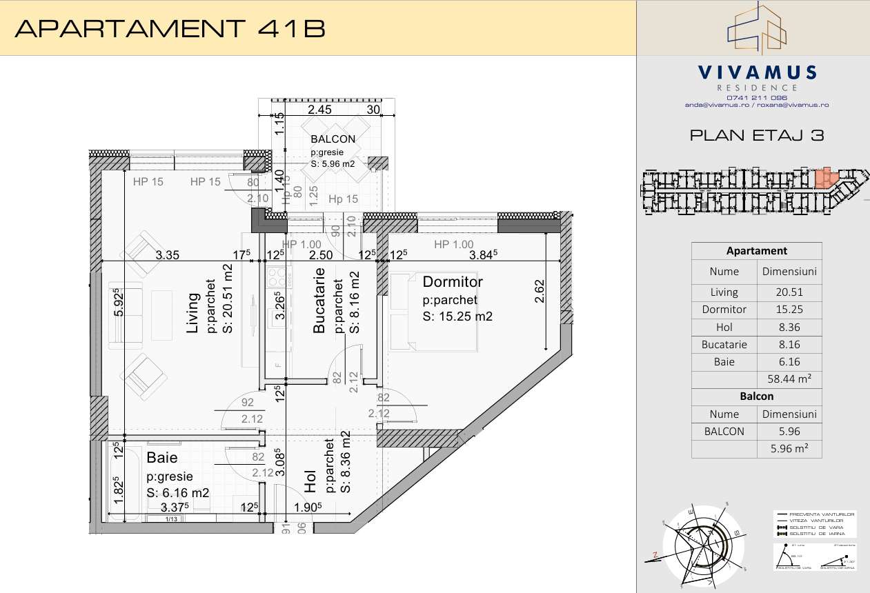 2 camere, 52 mp + 8 mp balcon, bloc in executie, aprilie 2027-16
