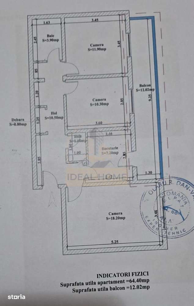 Dancu - 3 camere decomandat - 76mp - Imagine principală: 1/1