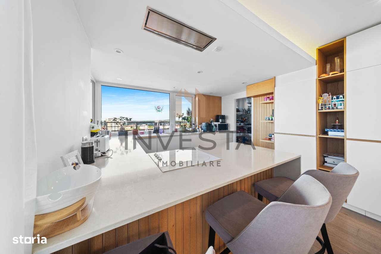 Penthouse premium, 206 mp utili +220 mp terase! Finisaje Lux! - Imagine principală: 5/17