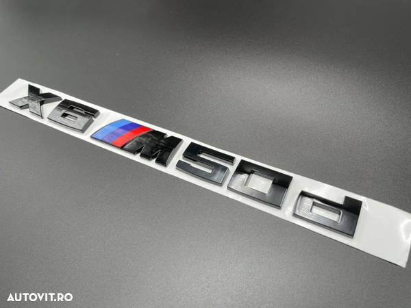 Set Embleme BMW X6 M50d Negru - 5