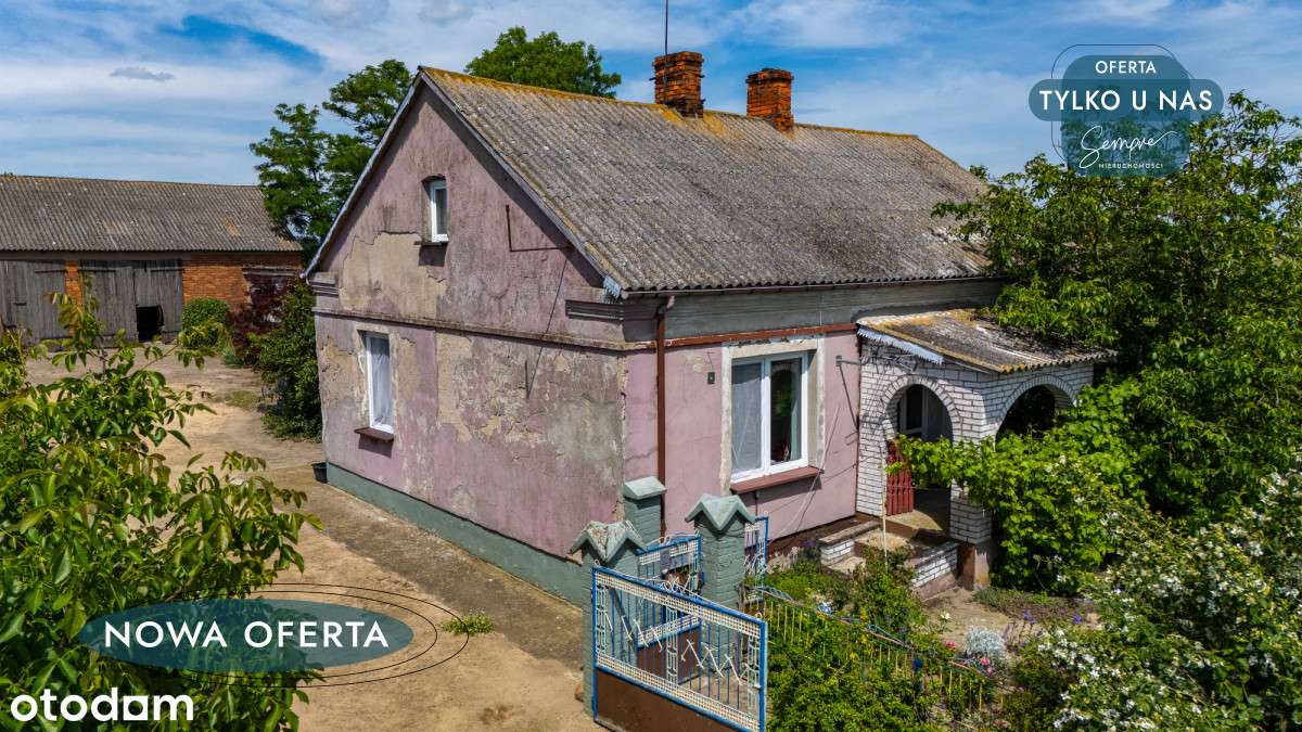 Sprzedam dom z dużą działką w Białej koło Żychlina